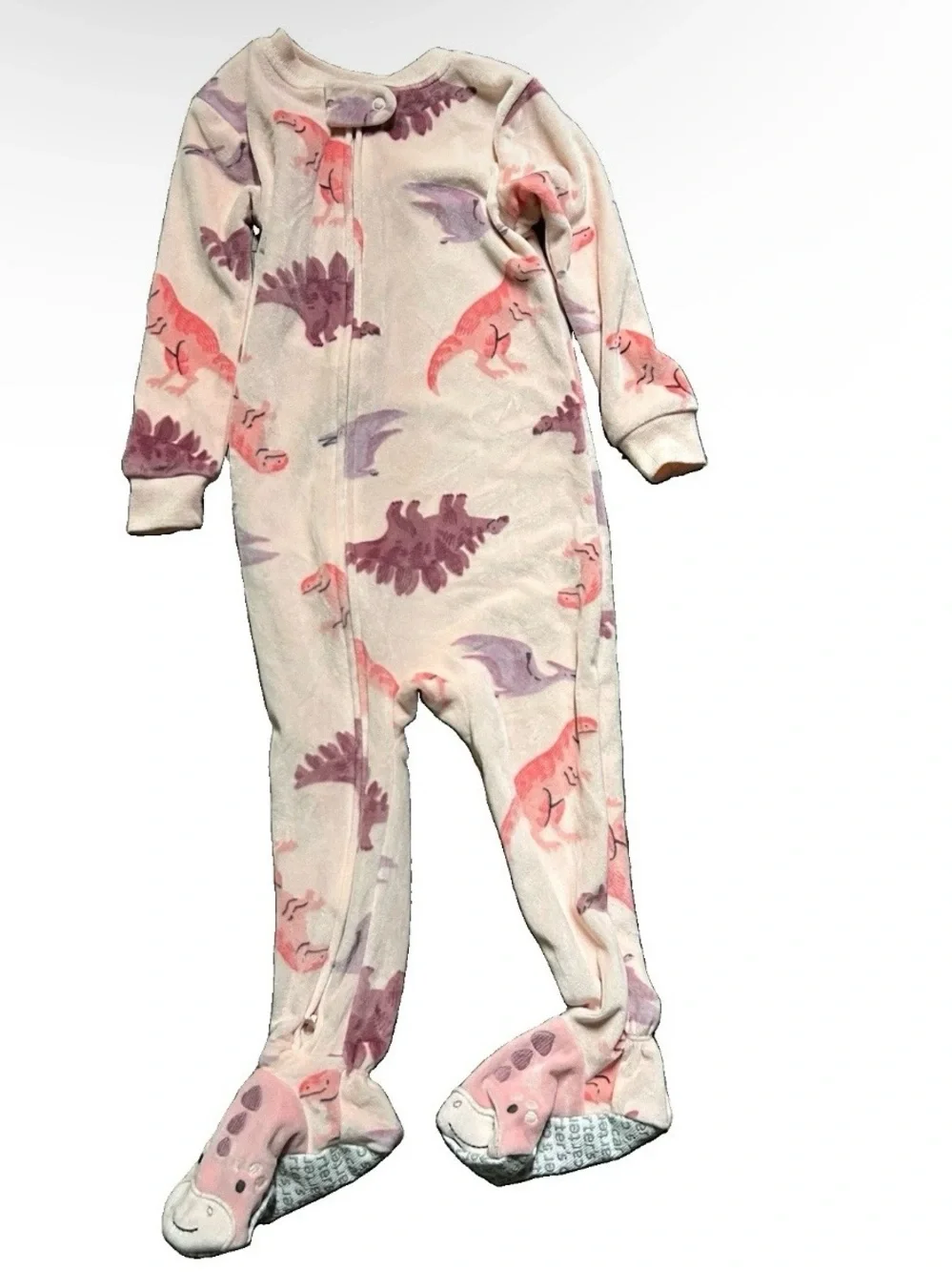 Toddler Girl Footie Pajamas Burt’s Bees Baby Size 12-18 Months